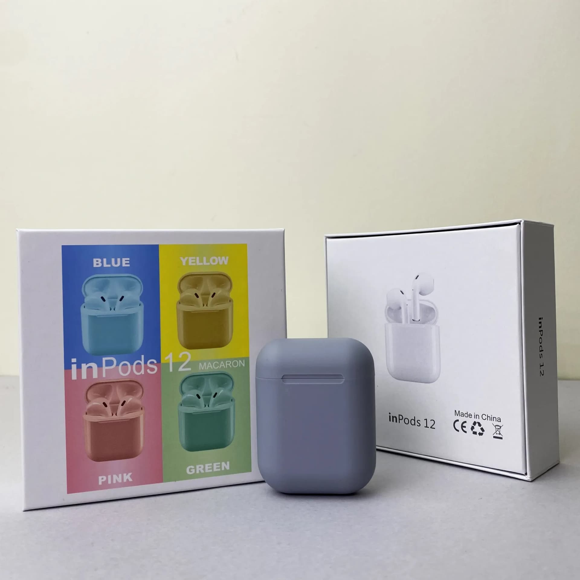 Бездротові навушники i12 Pods (Сірий) - зображення 1