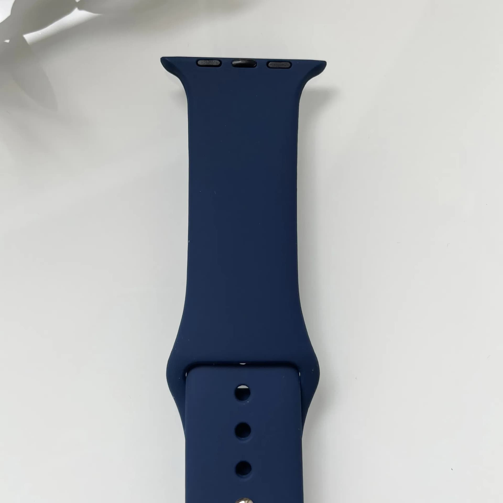 Силіконовий ремінець для розумного годинника Smart Watch 38/40 (Темно-синій) - зображення 1