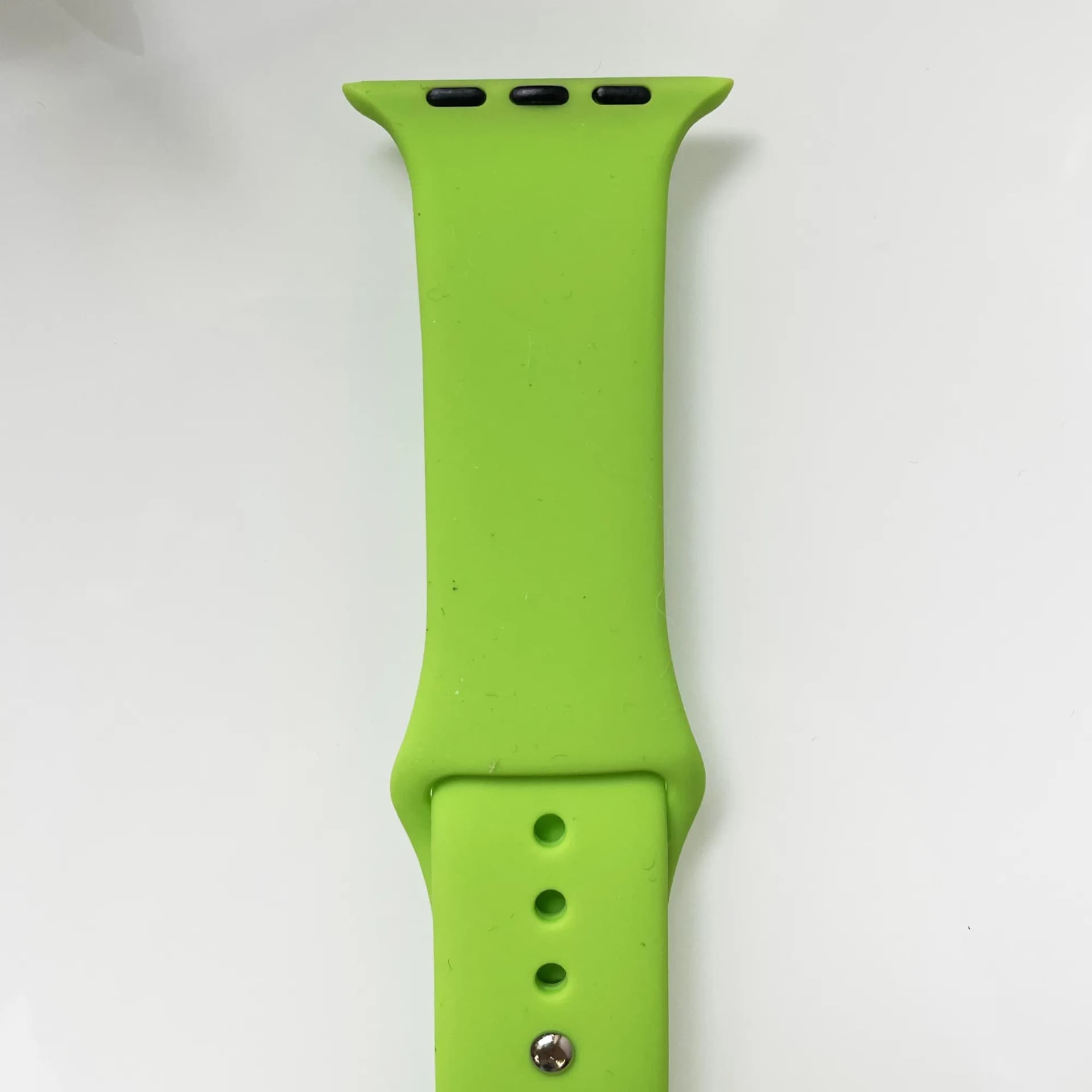 Силіконовий ремінець для розумного годинника Smart Watch 38/40 (Салатовий) - зображення 1