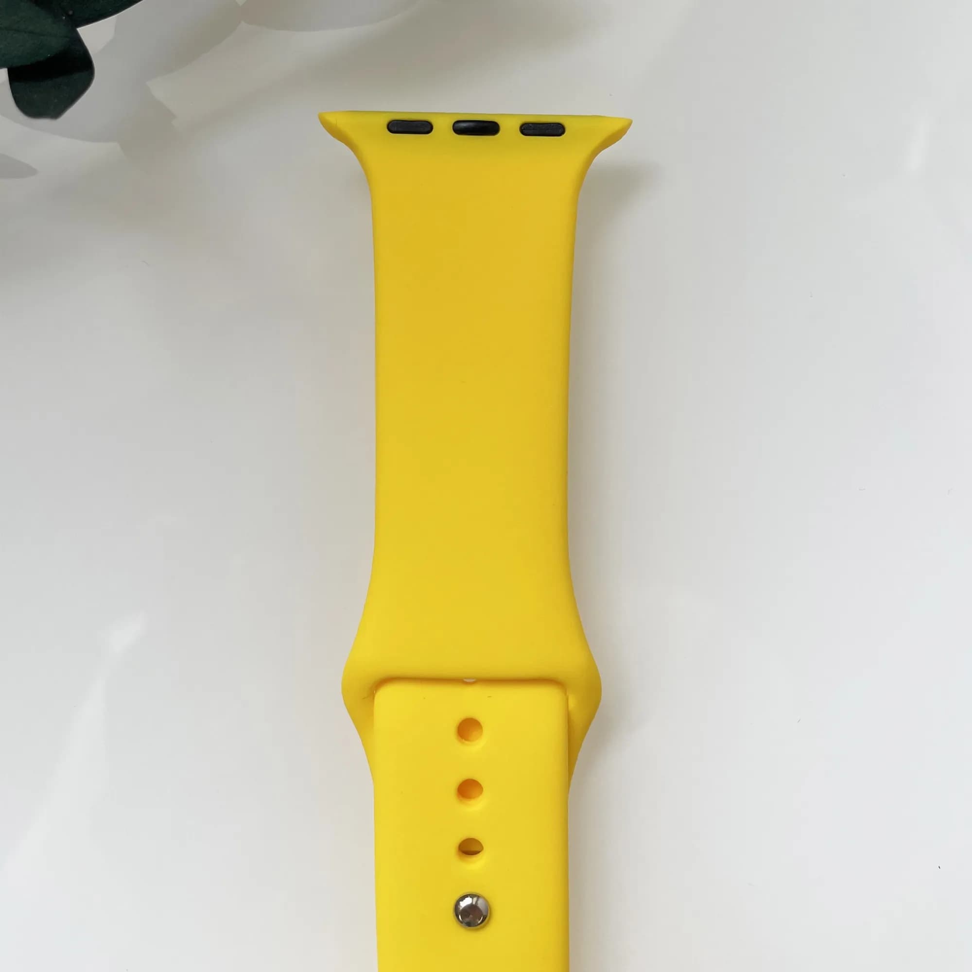 Силіконовий ремінець для розумного годинника Smart Watch 38/40 (Жовтий)