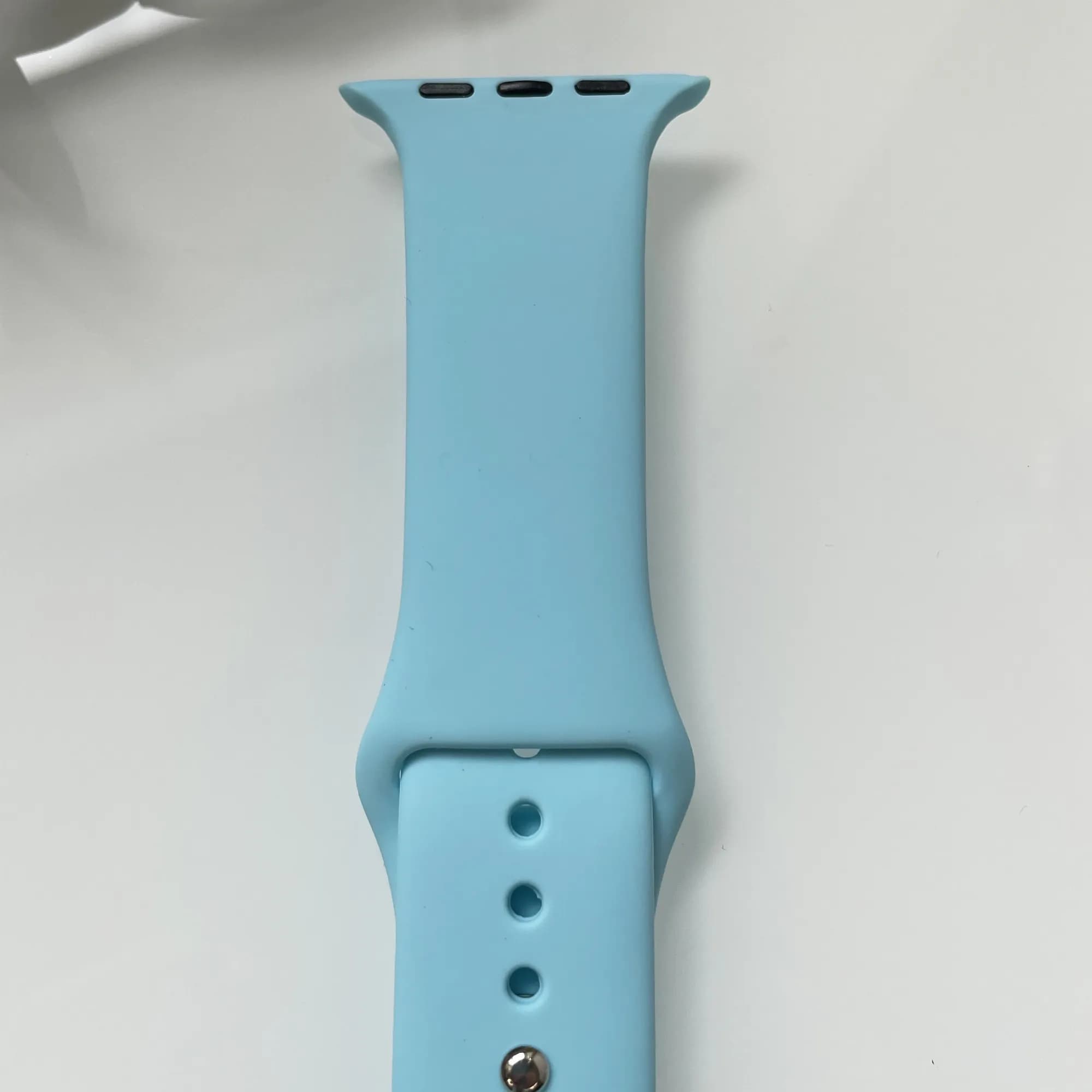 Силіконовий ремінець для розумного годинника Smart Watch 38/40 (Блакитний)