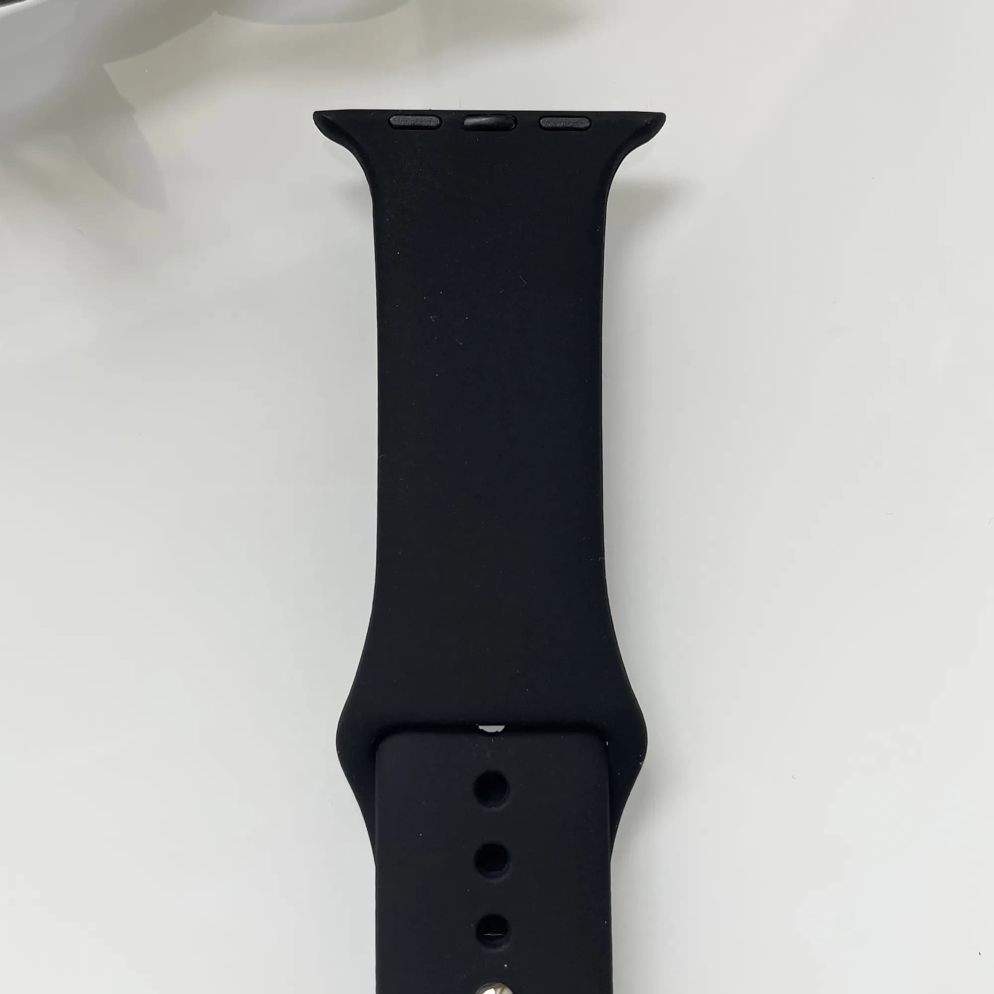 Силіконовий ремінець для розумного годинника Smart Watch 42/44 (Чорний)