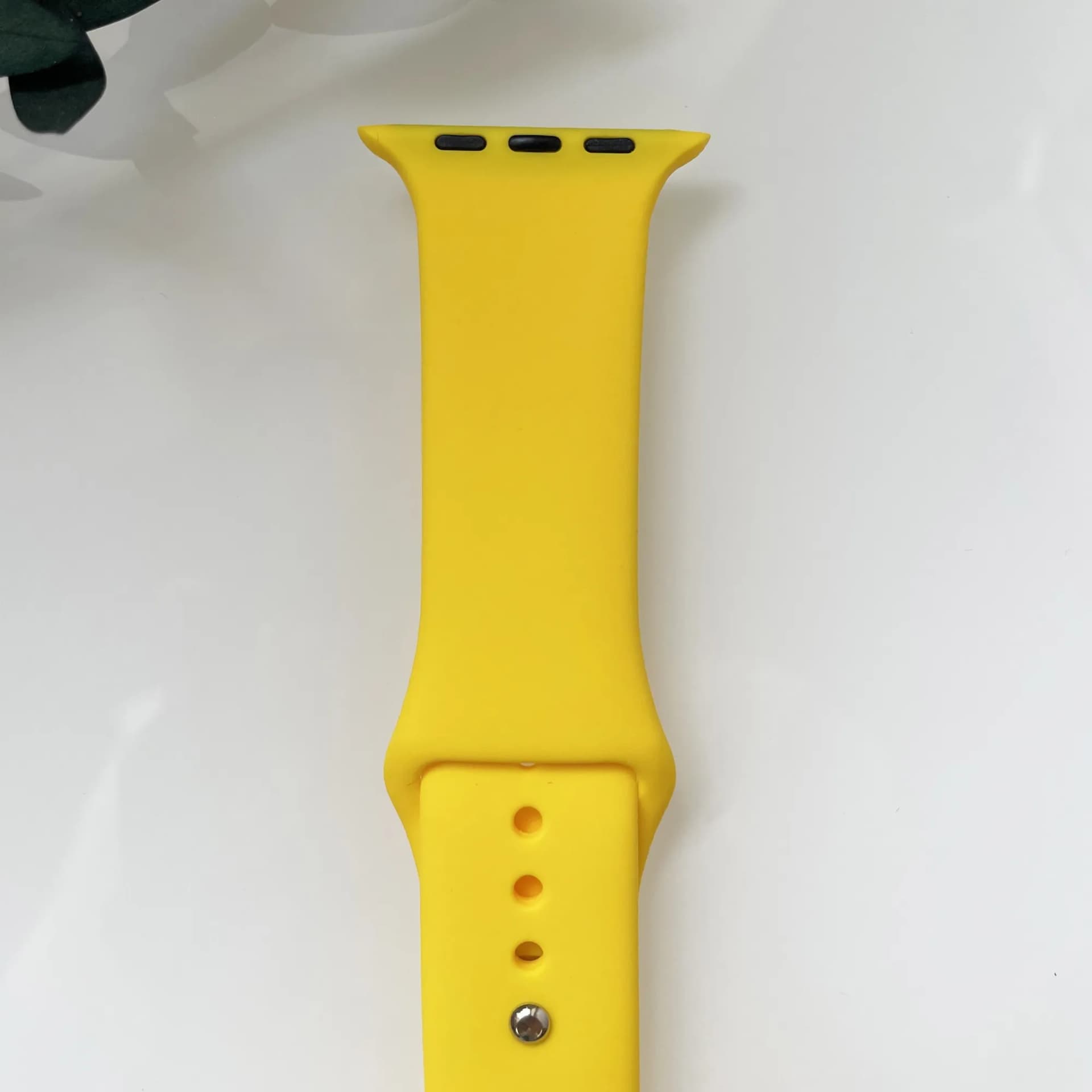 Силіконовий ремінець для розумного годинника Smart Watch 42/44 (Жовтий) - зображення 1
