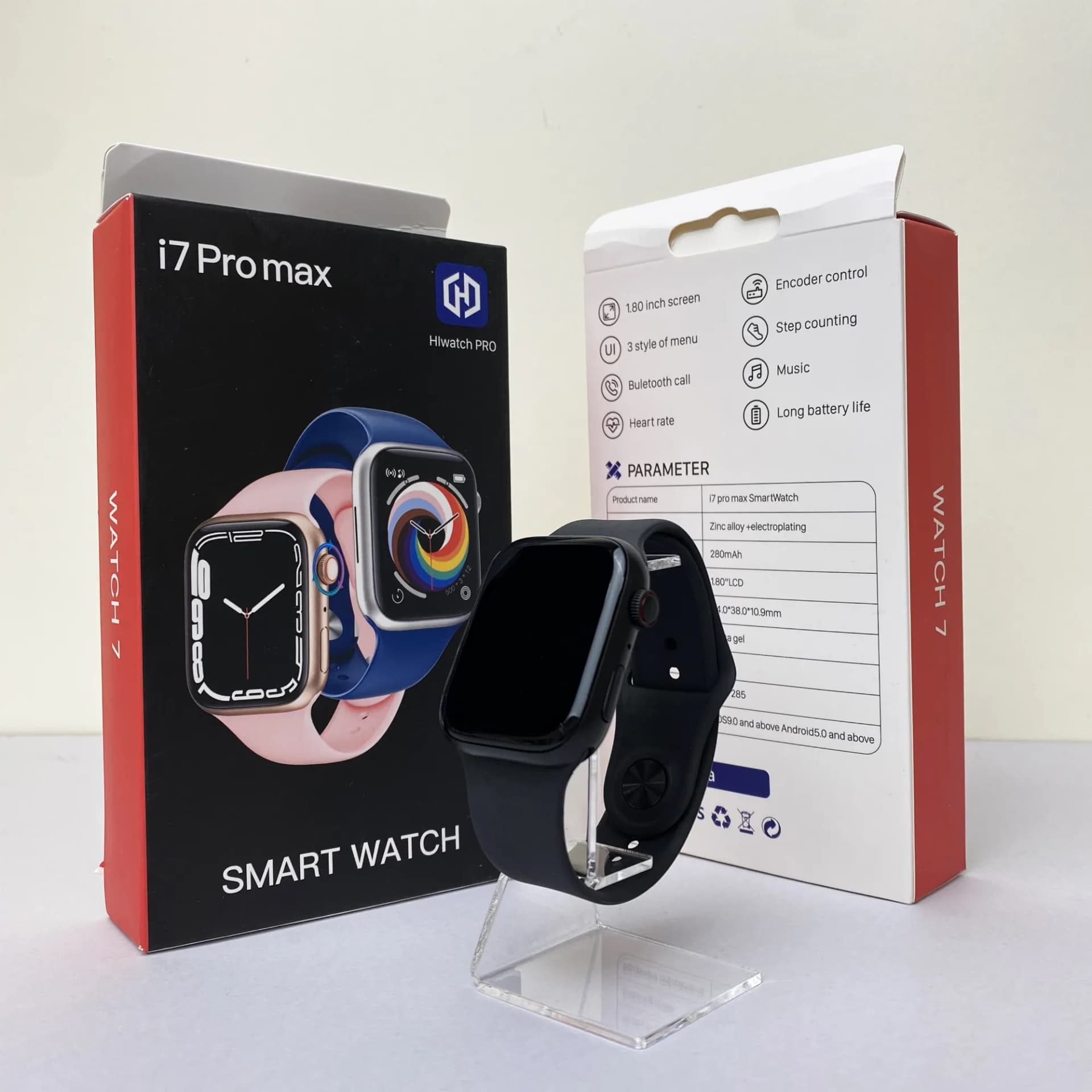 Розумний годинник Smart Watch i7 Pro Max (Чорний) - зображення 1