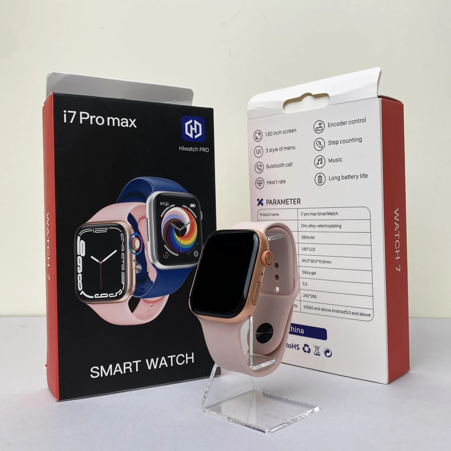 Розумний годинник Smart Watch i7 Pro Max (Рожевий) - зображення 1