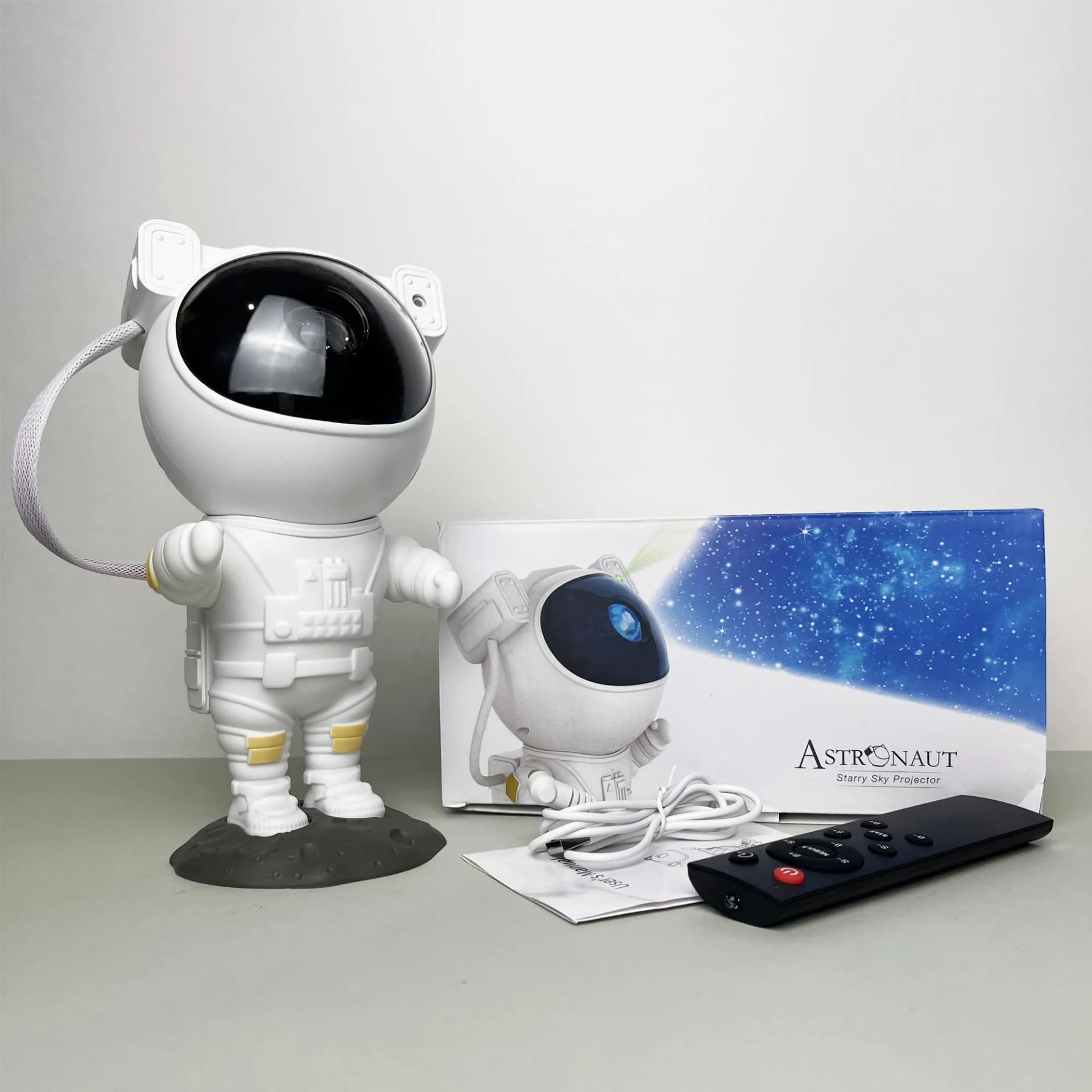 Світильник-проектор Астронавт Starry Sky RGB + пульт - зображення 1