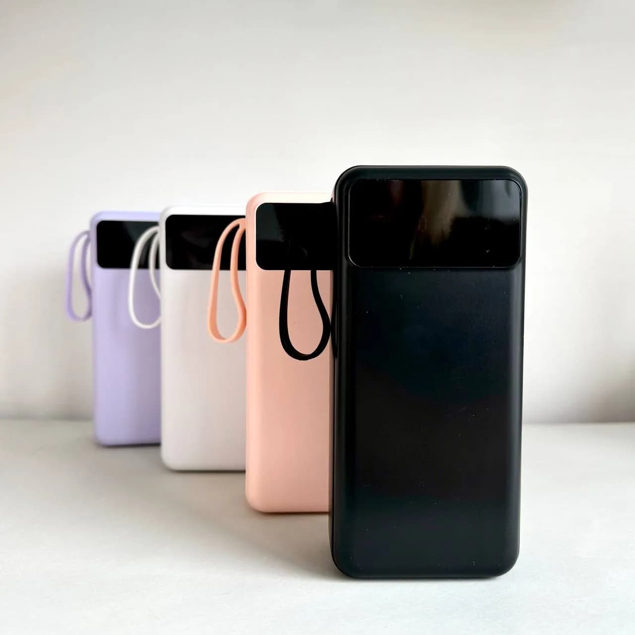 Power Bank Intelligent Fast з кабелем USB+Micro+Type-C+Lightning (30000mAh) Чорний - зображення 1