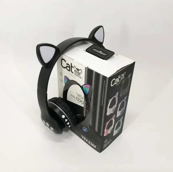 Бездротові навушники Cat Ear RGB VIV-23M (Чорний) - зображення 1