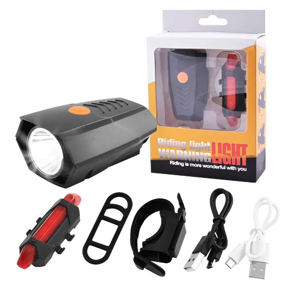 Велоліхтар BSK-178-1 XPG + STOP-5SMD (red) з акумулятором - зображення 1