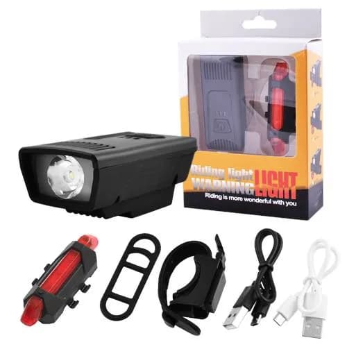 Велоліхтар 1803-1 XPE + STOP-5LED (red) з акумулятором - зображення 1