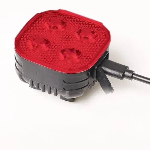 Велоліхтар STOP (red) FY-328-4LED з акумулятором - зображення 1