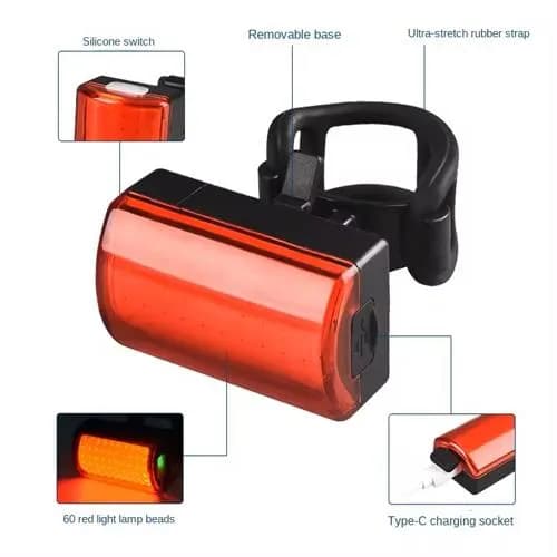 Велоліхтар MY-2105 60LED (red) з акумулятором