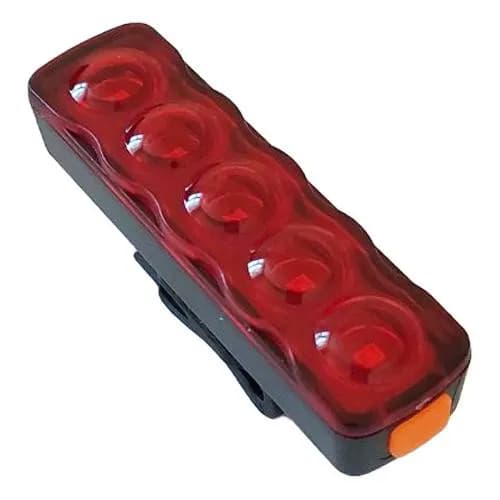 Велоліхтар XFL-101-5LED (red) з акумулятором - зображення 1