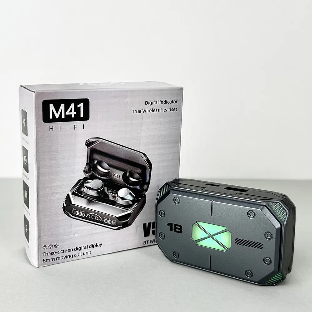 Бездротові навушники M41 series, EarBuds, Digital Indicator (Чорний)