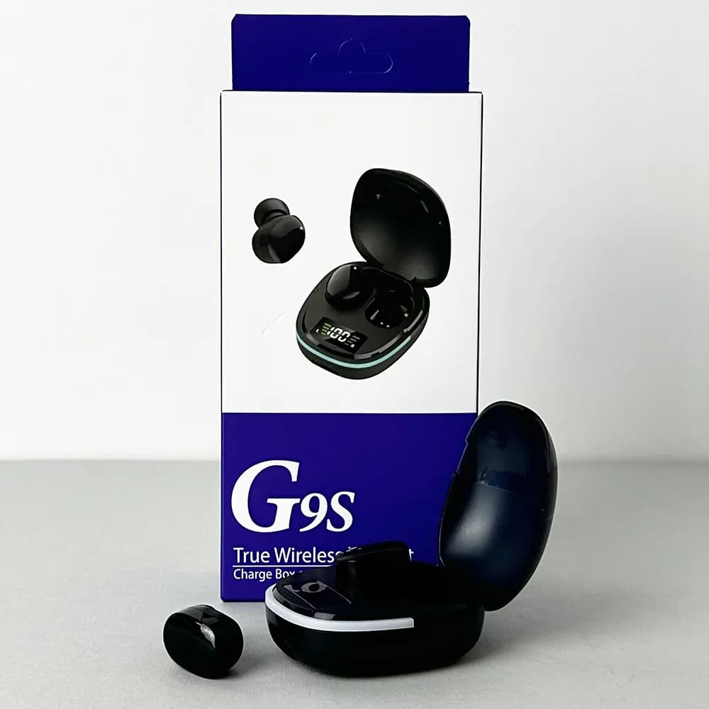 Бездротові навушники G9S series, EarBuds, Smart Case (Чорні) - зображення 1