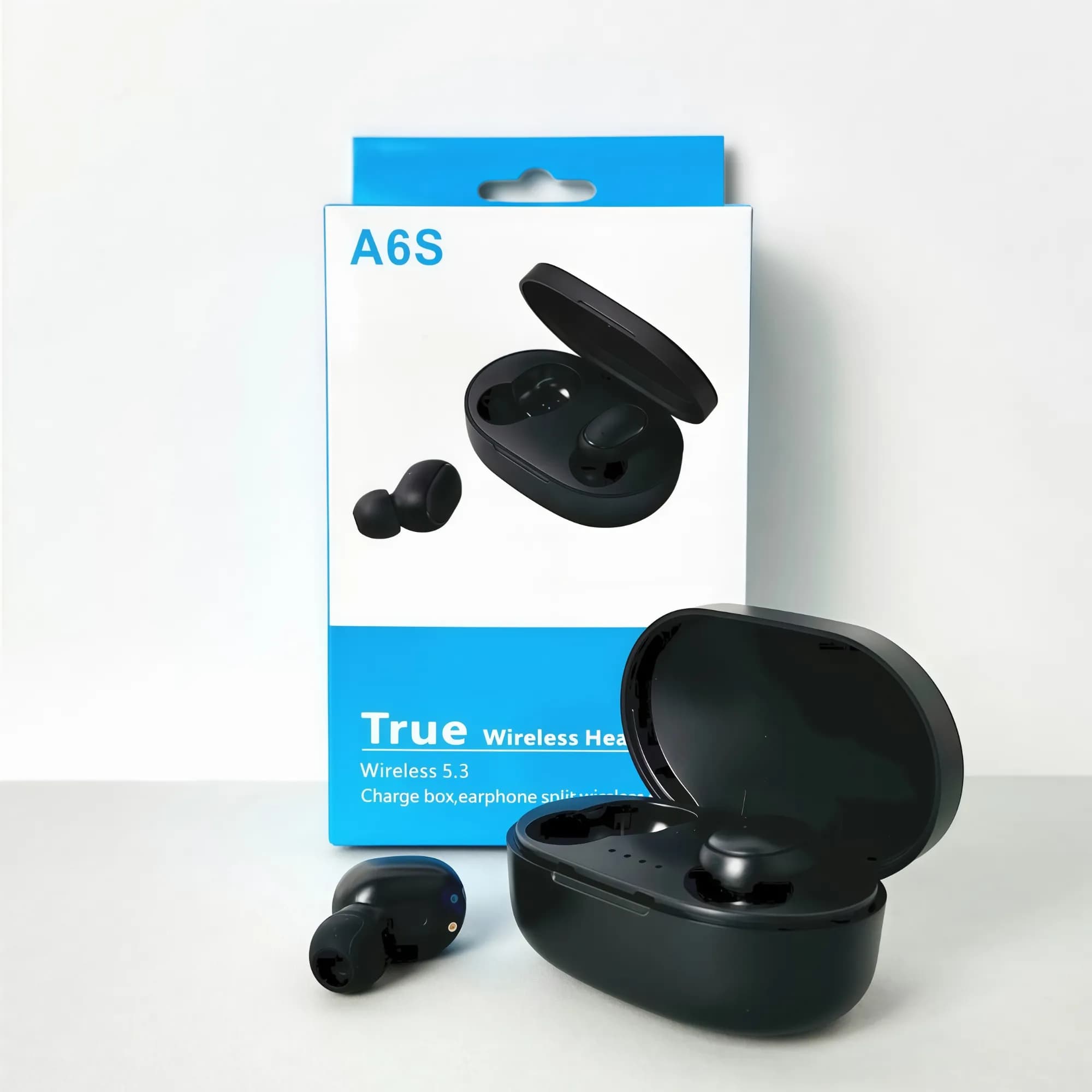 Бездротові навушники A6S series, EarBuds (Чорний)