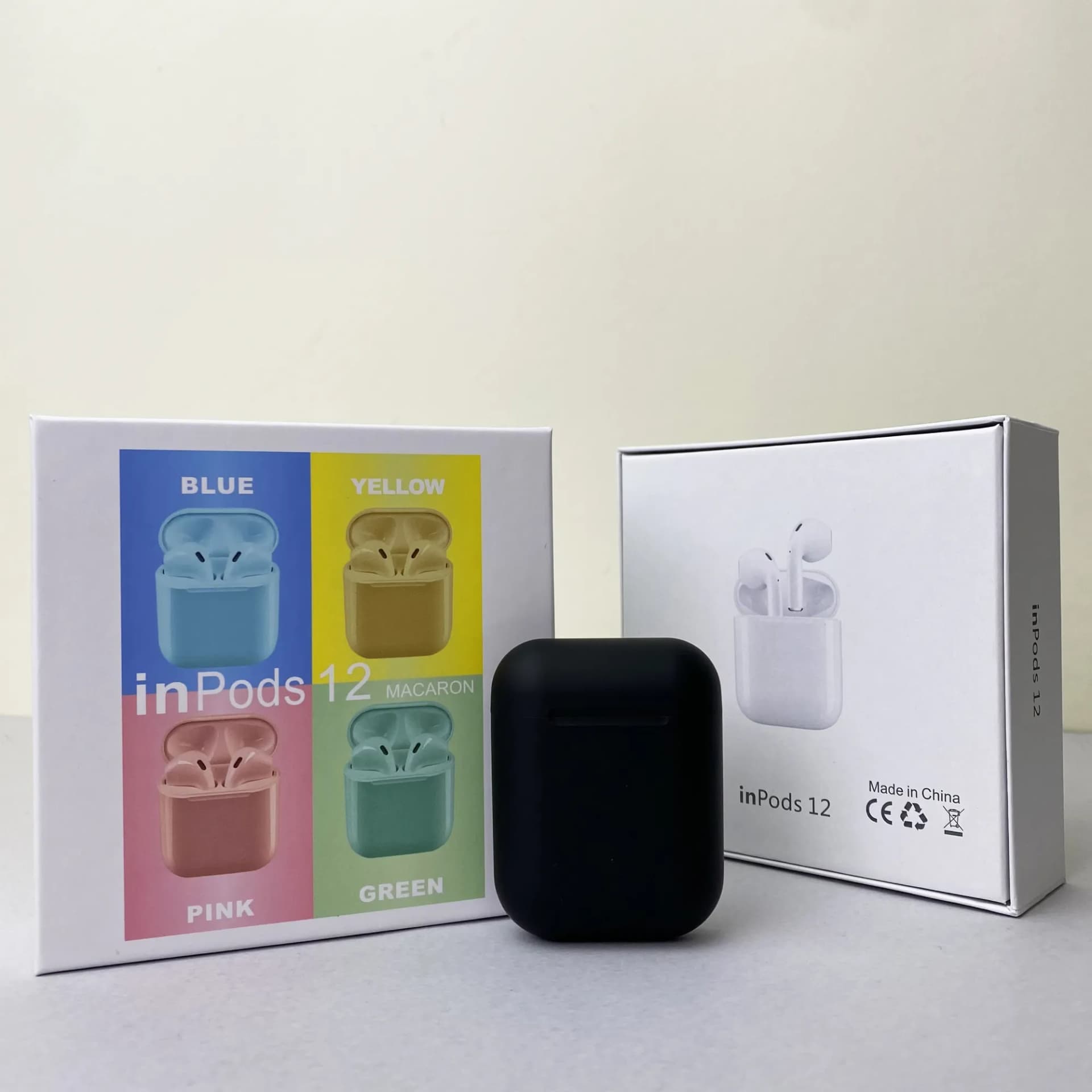 Бездротові навушники i12 Pods (Чорний) - зображення 1
