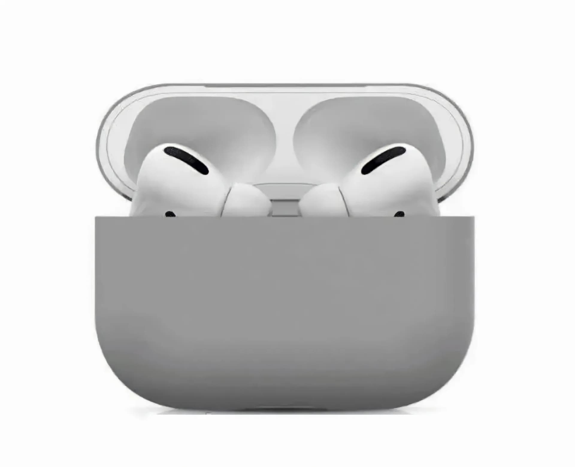 Силіконовий чохол для навушників pods PRO (Сірий) - зображення 1
